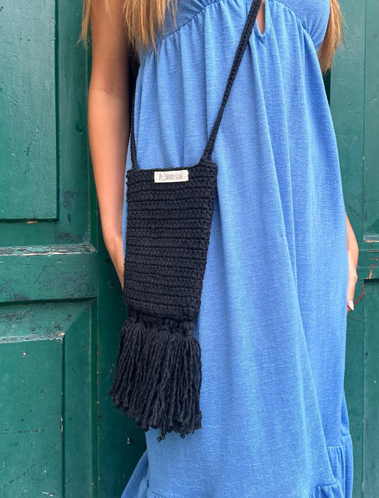 BOLSO FLECOS NEGRO - By_Handesign