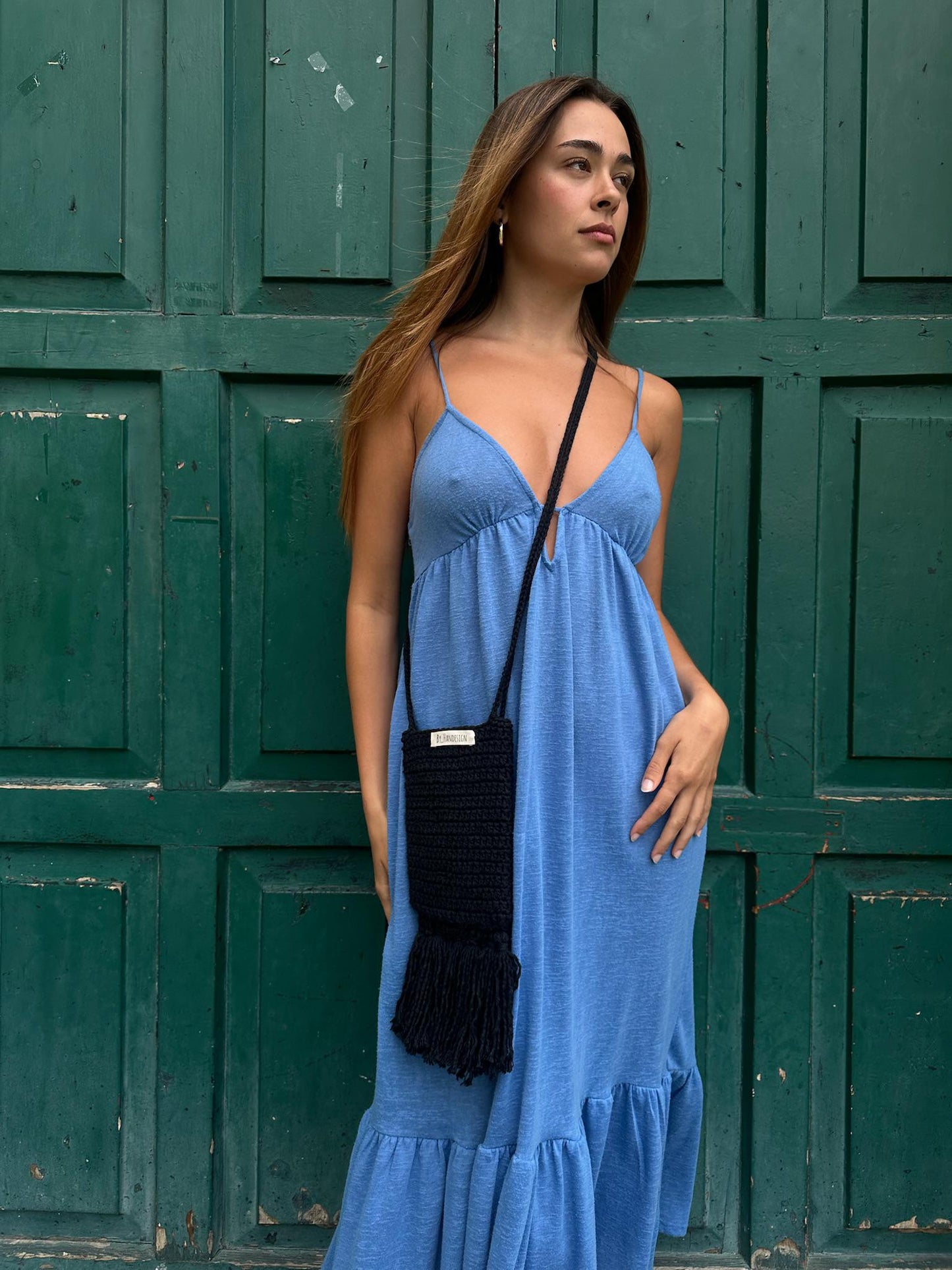 BOLSO FLECOS NEGRO - By_Handesign