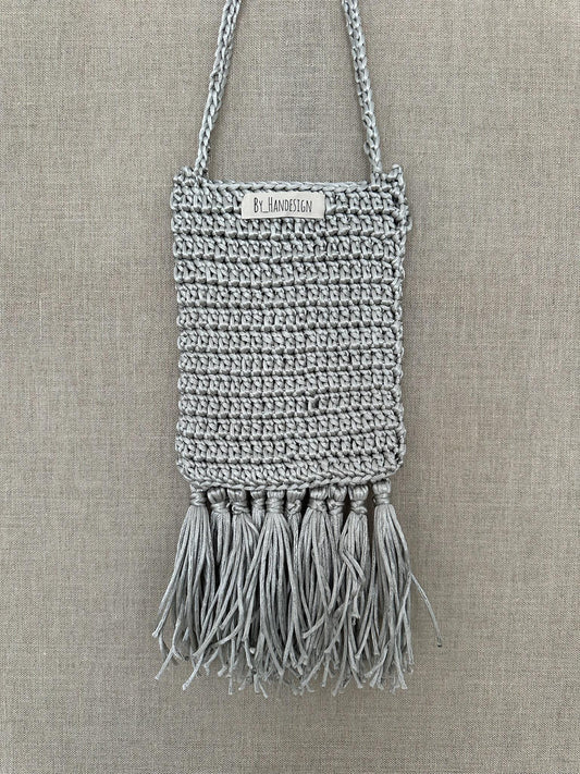 BOLSO FLECOS PLATA - By_Handesign